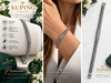 Xuping Jewelry Gümüş Renk Taş Detaylı Halka Zincir Kadın Bileklik