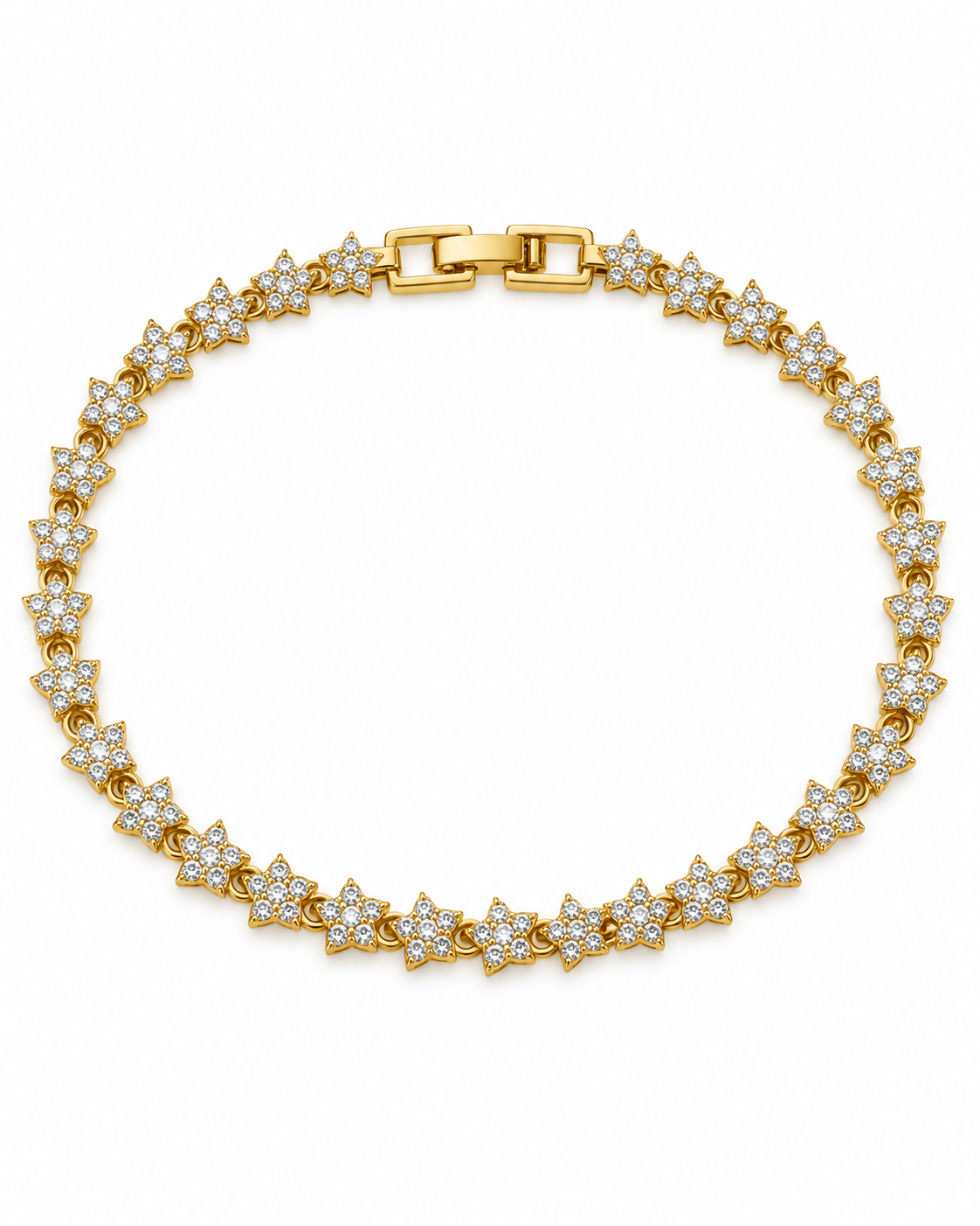 Xuping Premium Taşlı Yıldız Bileklik – Gold