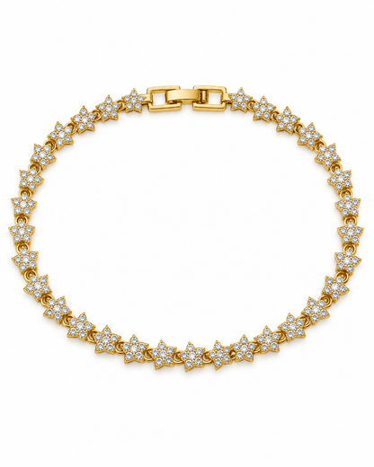 Xuping Premium Taşlı Yıldız Bileklik – Gold