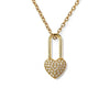 Guess Kilit Tasarımlı Kalp Kolye